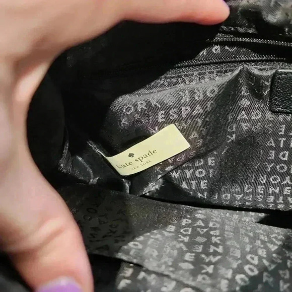 Kate Spade New York Women's Leather Tassel Saddle Crossbody Bag Black One Size - Picture 8 of 10